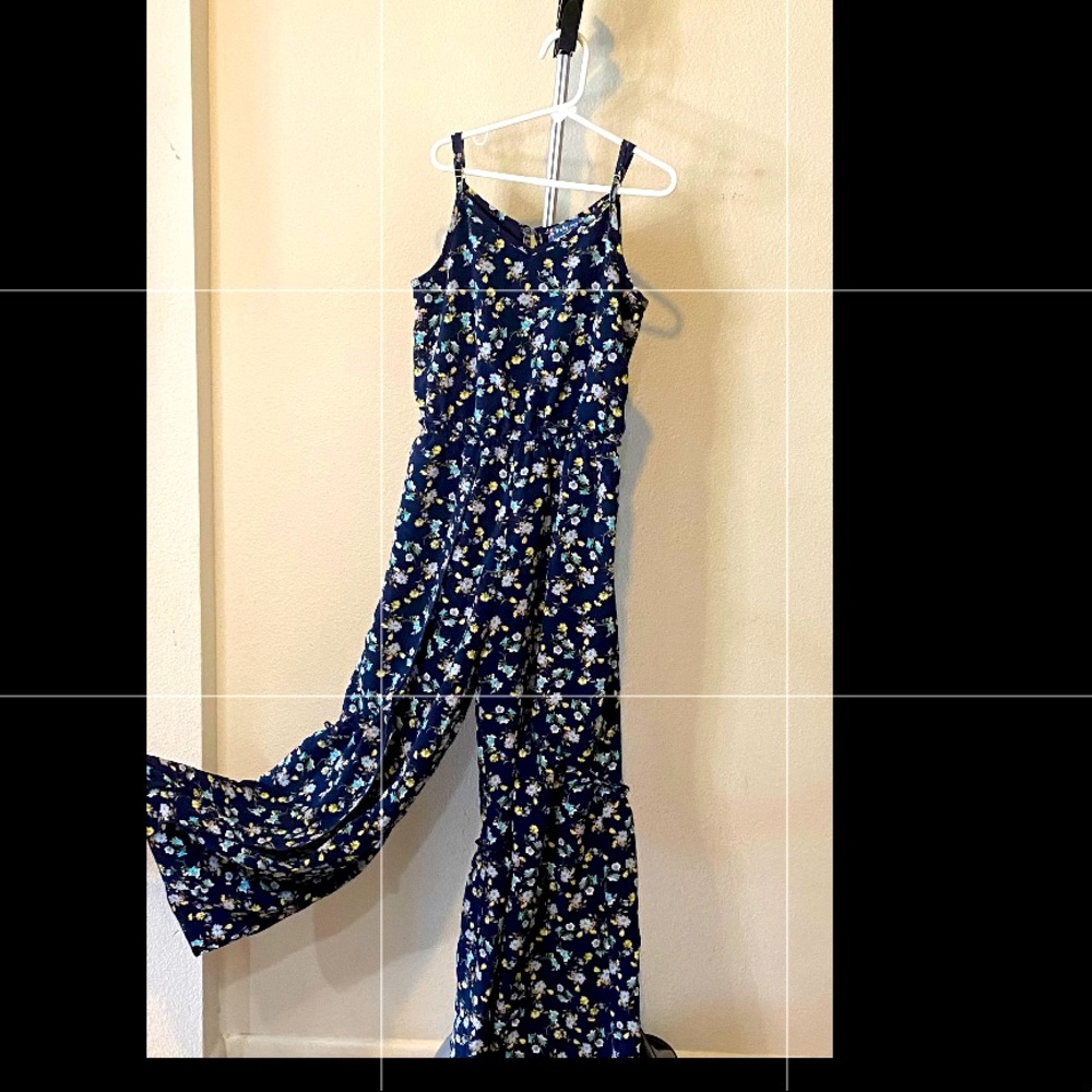 Girls Jumper, Brand: Truly Me, Color: navy blue with floral print, Size: 10girls